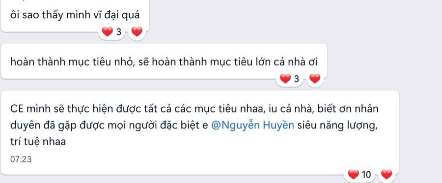 Phản hồi học viên