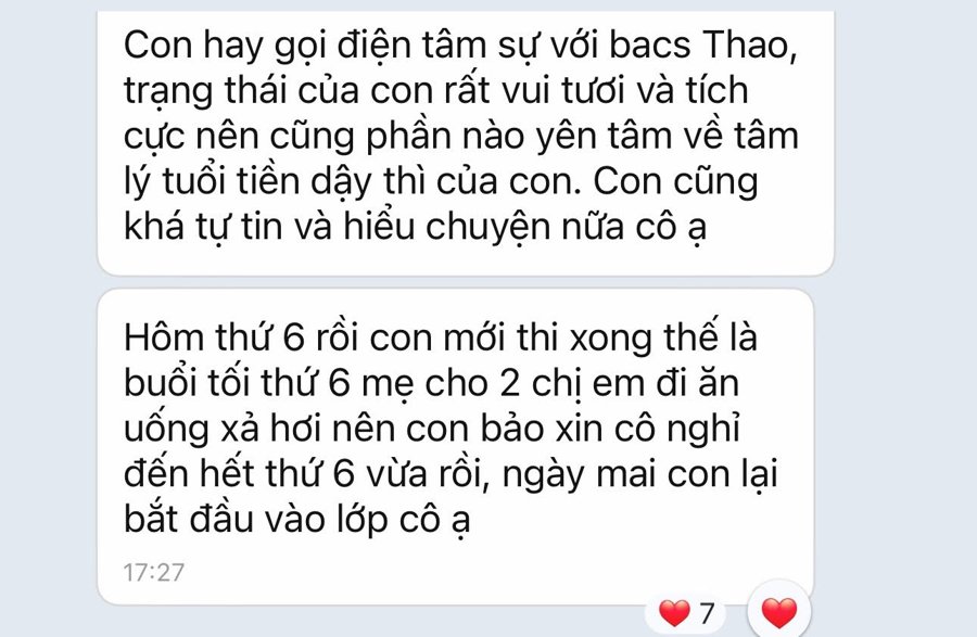 Phản hồi học viên